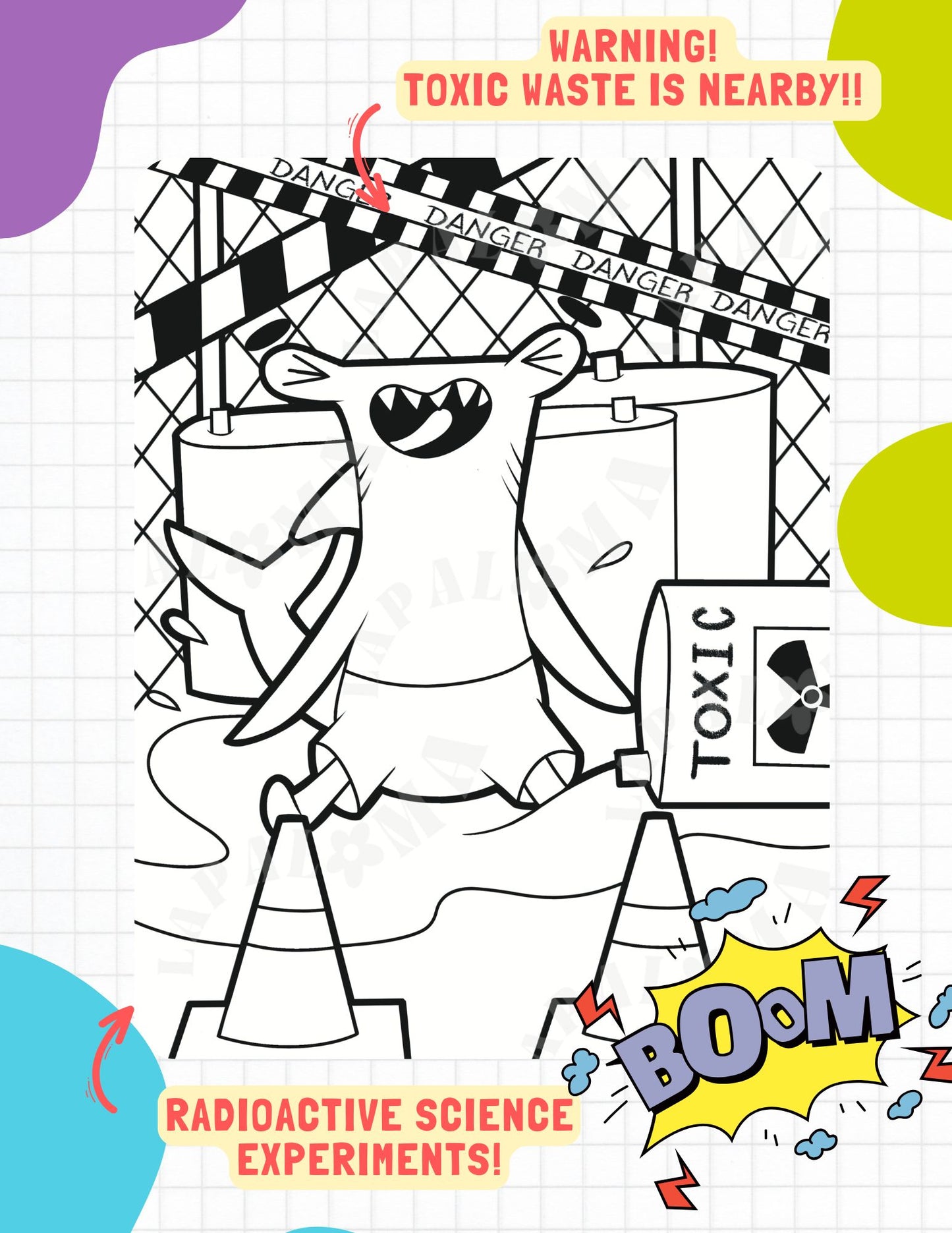Nathan the Mad Scientist Coloring Book