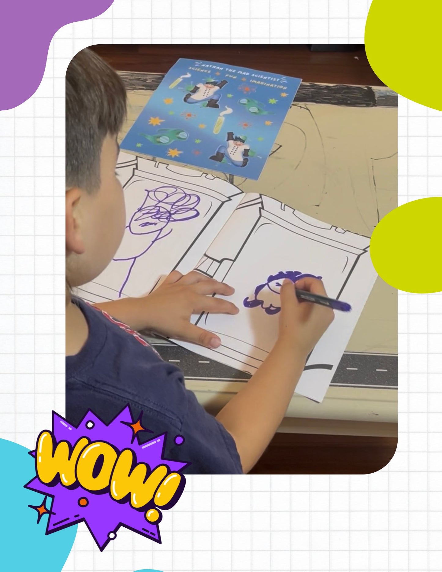 Nathan the Mad Scientist Coloring Book
